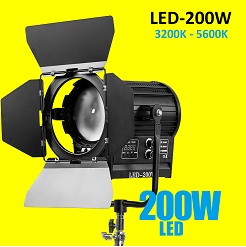 Đèn quay phim Spotlight LED 200W DMX 512