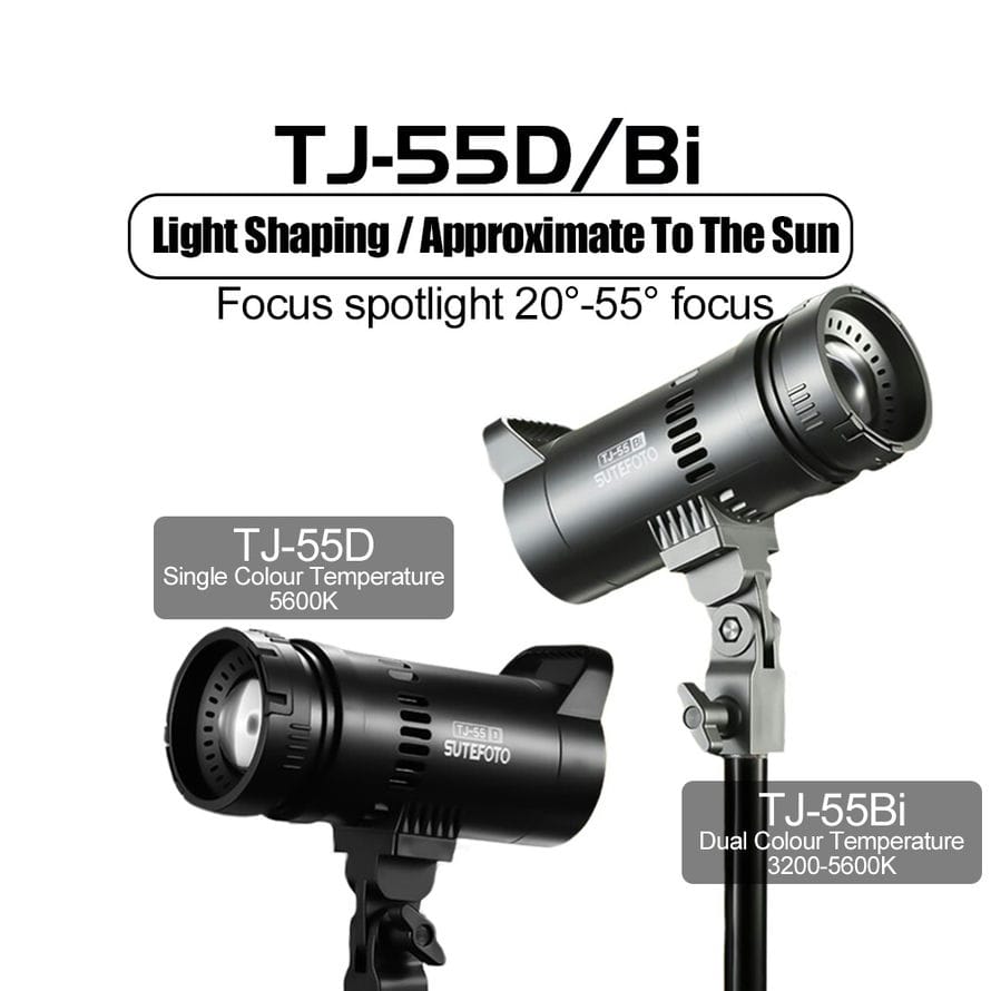 Đèn spotlight SuteFoto TJ-55Bi 3200K-5600K