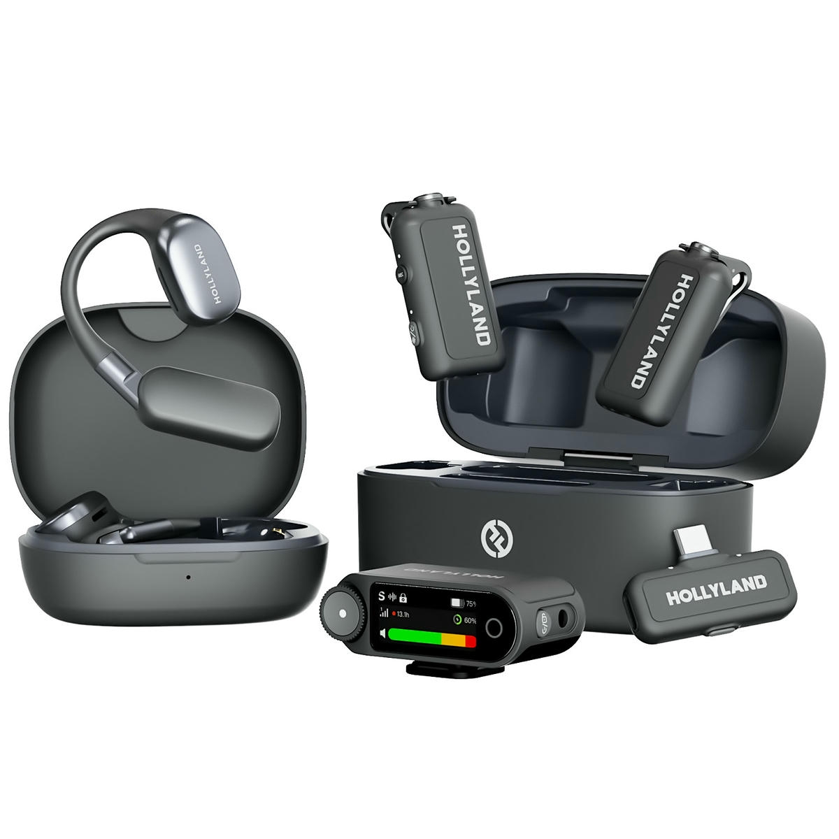 Micro Hollyland Lark Max 2 Ultimate Combo Ows Monitor Earphone Camera Rx Usb C Rx 01