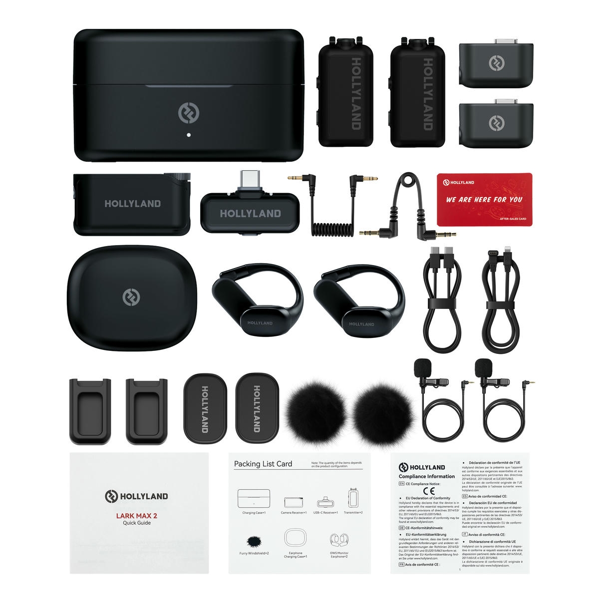 Micro Hollyland Lark Max 2 Ultimate Combo Ows Monitor Earphone Camera Rx Usb C Rx 02