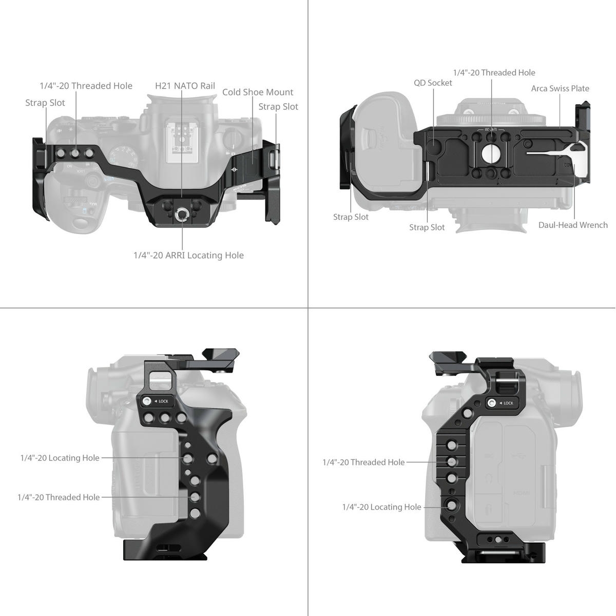Khung Smallrig 5954 Hawklock Cho Canon Eos R6 Mark Iii R6 Mark Ii R5 Mark Ii 04 Hlstudio
