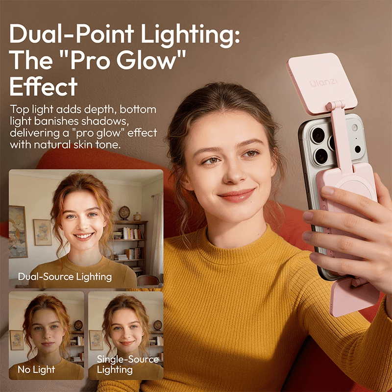 Ulanzi Gl01 Den Led Selfie Pin 750mah Magsafe L287 L288 2 Hlstudio