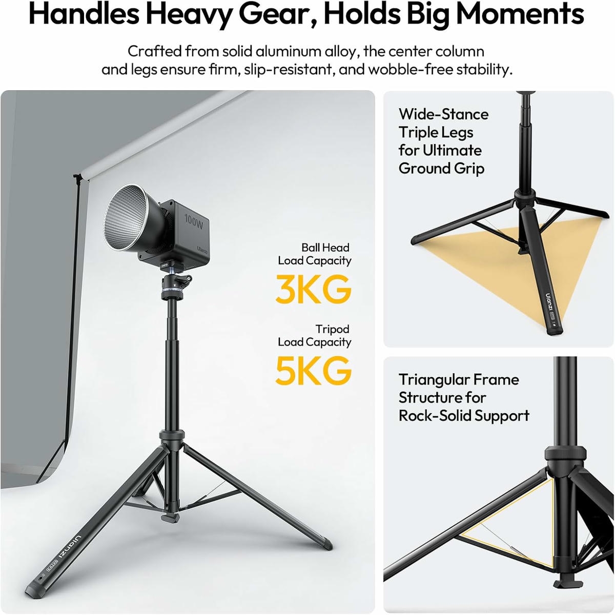 Ulanzi Mt93 Chan Tripod Tu Dong Mo Voi Dau Ball Head Uka T202 04 Hlstudio