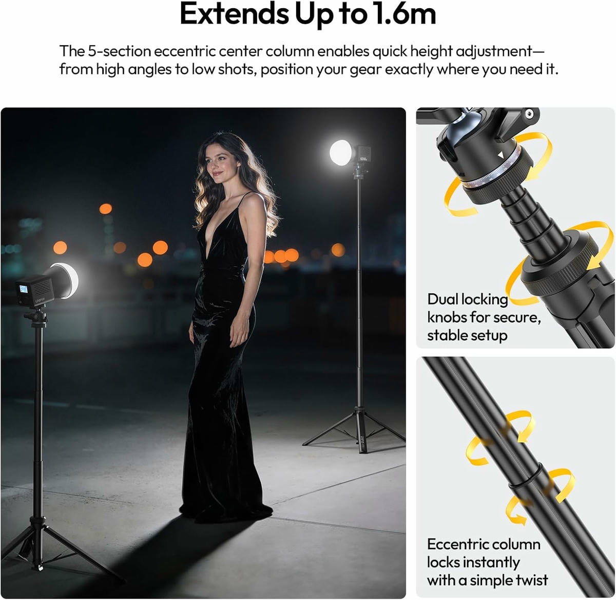 Ulanzi Mt93 Chan Tripod Tu Dong Mo Voi Dau Ball Head Uka T202 06 Hlstudio
