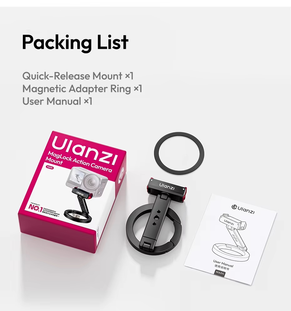 Ulanzi Ma04 Gia Do Thao Nhanh Maglock Cho Dji Action 3 4 5 Pro 6 S163 S165 7