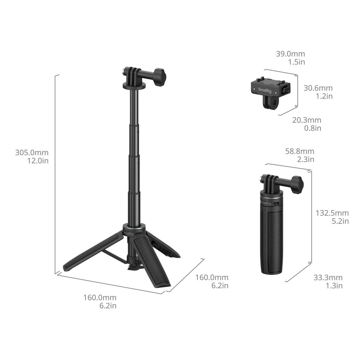 Smallrig 6151 Tripod Selfie Cho Insta360 X5 Ace Pro Ace Pro 2 Thao Tac Nhanh 2 Hlstudio