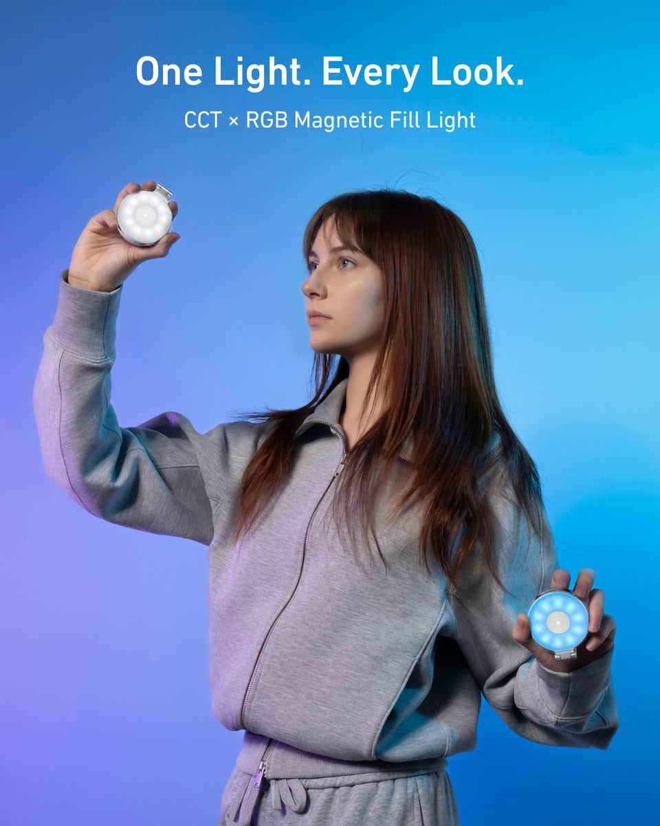 Telesin P5 Bgd 18wh 18bk Den Led Fill Light Selfie Magsafe Full Color 02 Hlstudio