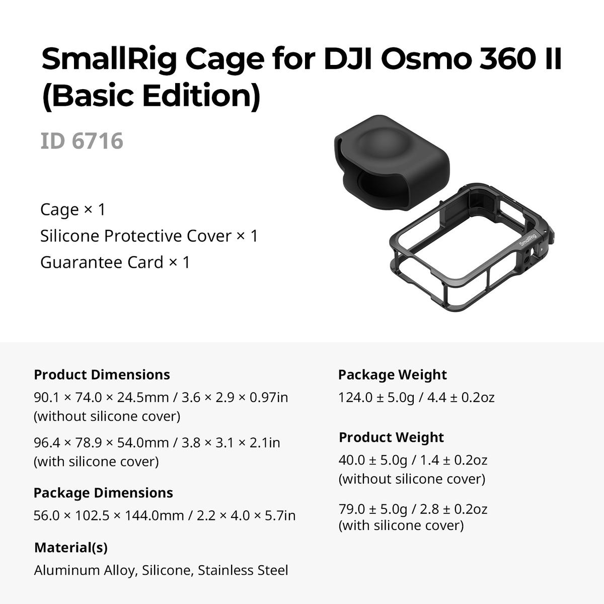 Khung Bao Ve Smallrig 6716 Cho Dji Osmo 360 Ii Basic Edition 8