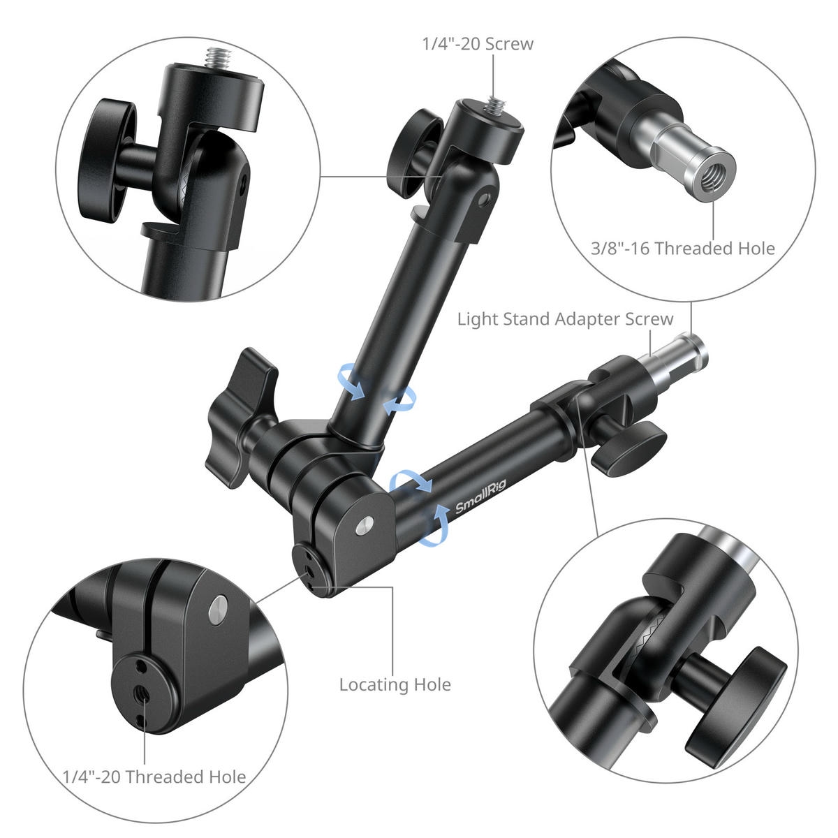 Smallrig 6324 Bo Gia Do Magic Arm 12 Tai 5Kg Xoay 360 3 Hlstudio