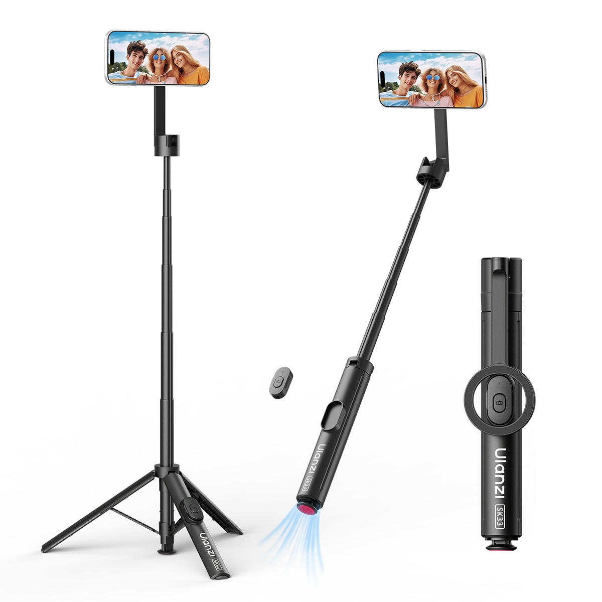 Ulanzi Sk33 Chan Tripod Tu Mo Magnetic Selfie Stick Kem Remote S141 01 Hlstudio