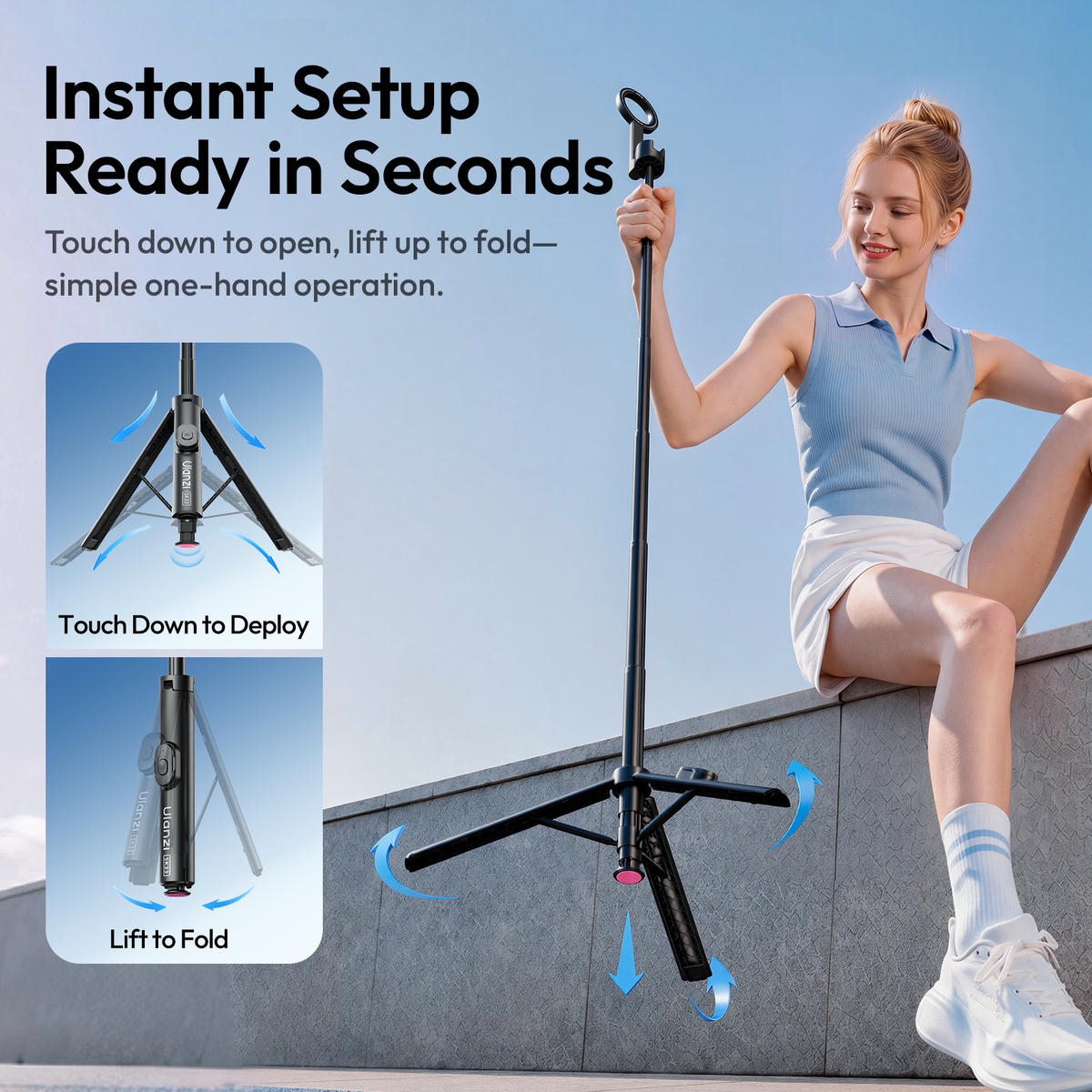 Ulanzi Sk33 Chan Tripod Tu Mo Magnetic Selfie Stick Kem Remote S141 02 Hlstudio
