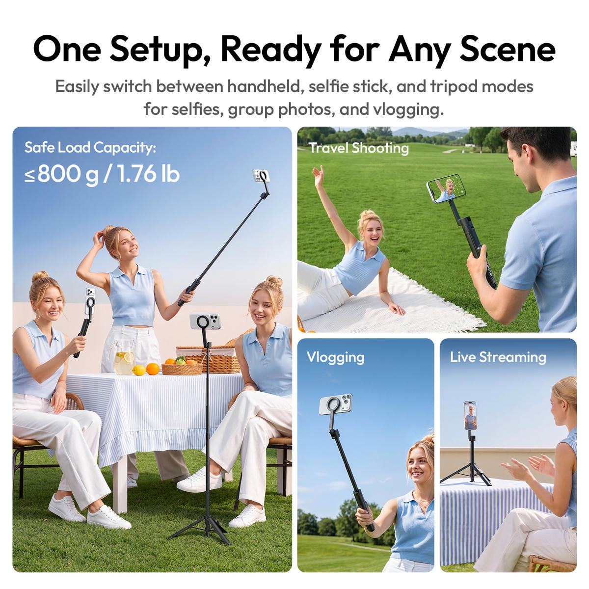 Ulanzi Sk33 Chan Tripod Tu Mo Magnetic Selfie Stick Kem Remote S141 05 Hlstudio